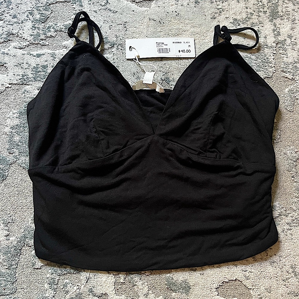 Women's BB Dakota black crop top. Size medium